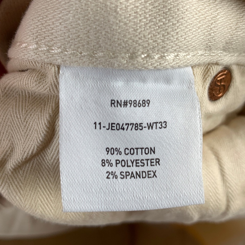 Todd Snyder Jeans Men 33x32 Cream Stretch 5 Pocket Pants Modern - Picture 4 of 16